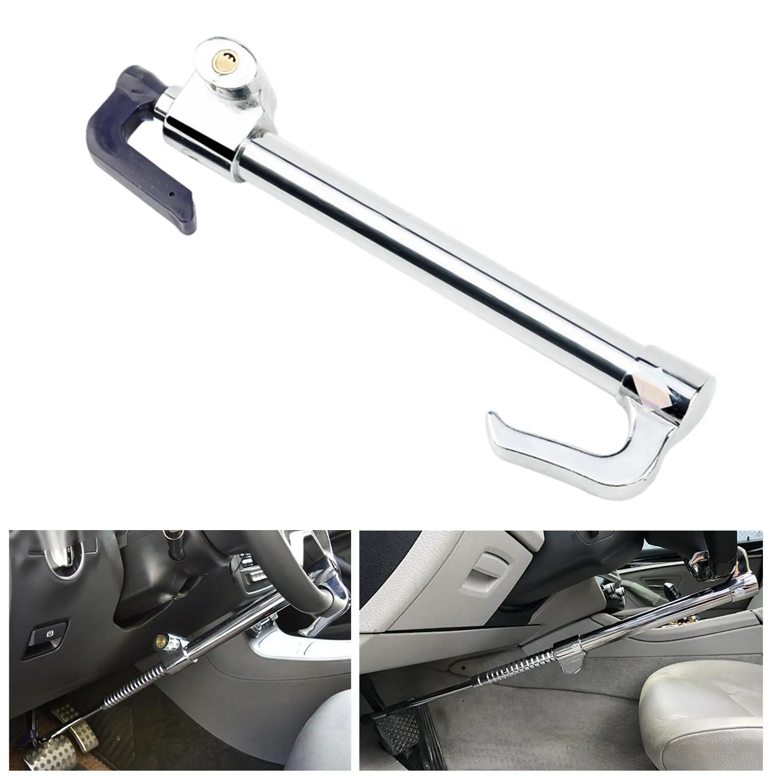 Steering Wheel Lock Anti-Theft – Extendable & Retractable (For Car & Truck)