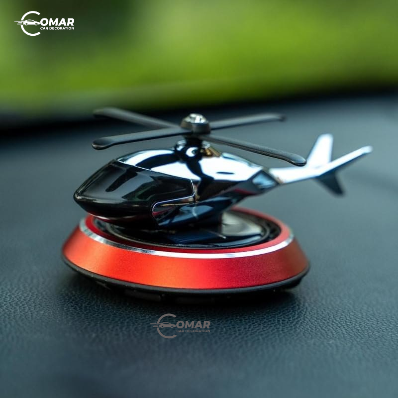 Solar Helicopter Car Fragrance & Dashboard Showpiece