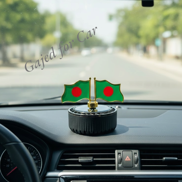 Solar Powered Premium Car Dashboard Ornament & Air Freshener
